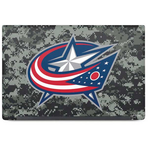 NHL Columbus Blue Jackets Camo Dell Latitude Skin