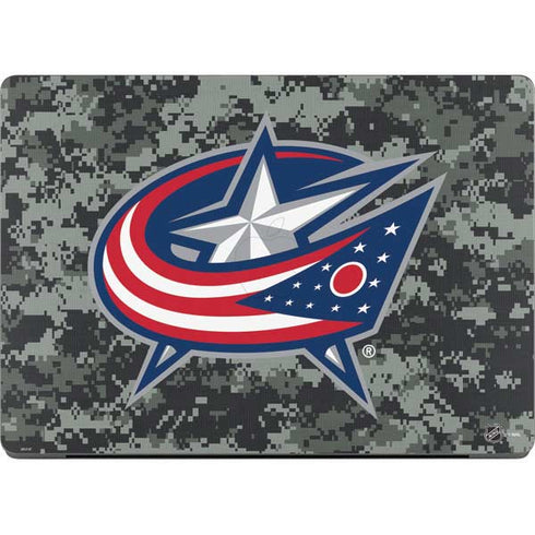 NHL Columbus Blue Jackets Camo Apple MacBook Pro 14-inch Skin