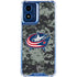 NHL Columbus Blue Jackets Camo Moto G Play 4G (2024) Clear Case