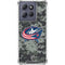 NHL Columbus Blue Jackets Camo Moto G Stylus 5G (2025) Clear Case