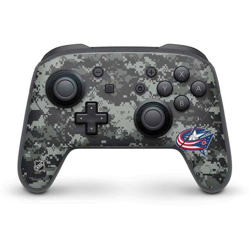 NHL Columbus Blue Jackets Camo Nintendo Skins