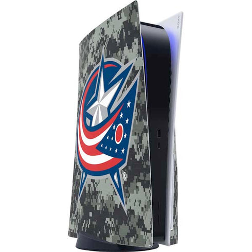 NHL Columbus Blue Jackets Camo PlayStation PS5 Skins