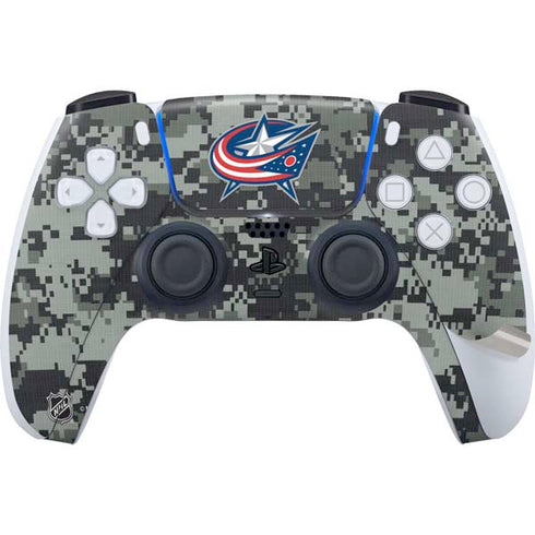 NHL Columbus Blue Jackets Camo PS5 Pro Bundle Skin