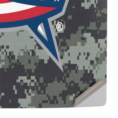 NHL Columbus Blue Jackets Camo PS5 Pro Console Skin