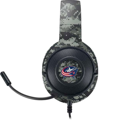 NHL Columbus Blue Jackets Camo Razer Kraken X Skin