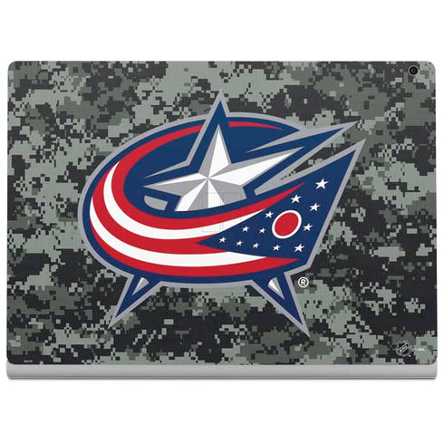 NHL Columbus Blue Jackets Camo Surface Book 2 15in Skin