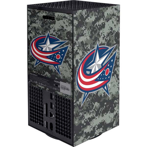 NHL Columbus Blue Jackets Camo Xbox Series X Bundle Skin