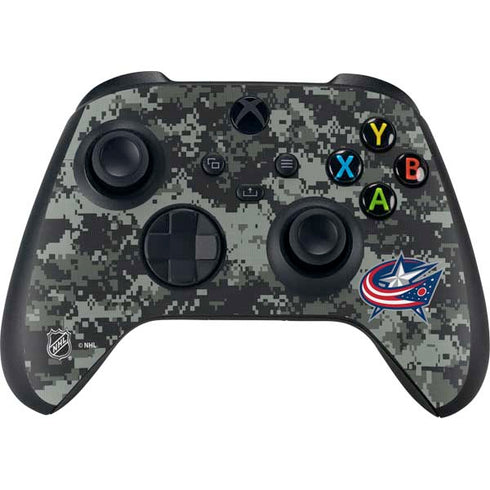 NHL Columbus Blue Jackets Camo Xbox Series X Skins