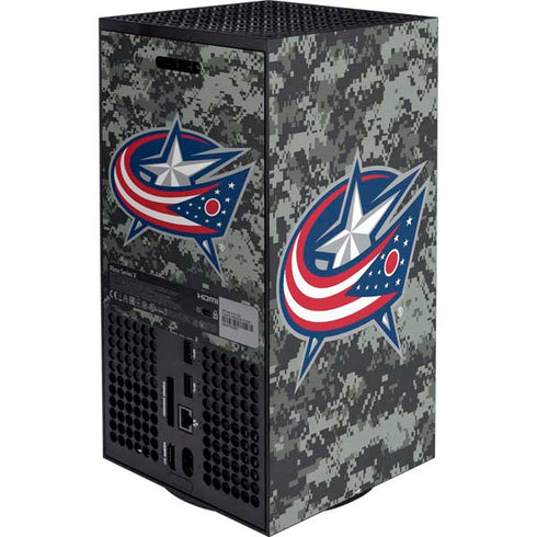 NHL Columbus Blue Jackets Camo XBox Series X Digital Edition Bundle Skin