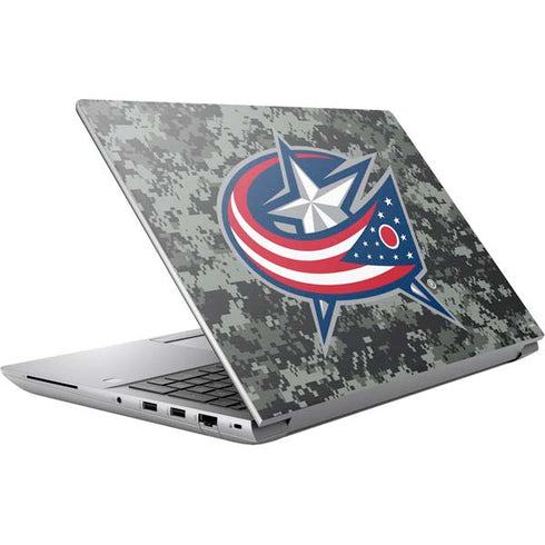 NHL Columbus Blue Jackets Camo HP ZBook Fury 16 G10 Skin