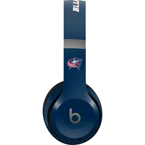 NHL Columbus Blue Jackets Distressed Beats Solo 4 Wireless Headphones Skin