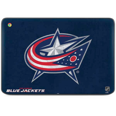 NHL Columbus Blue Jackets Distressed HP Chromebook Skin