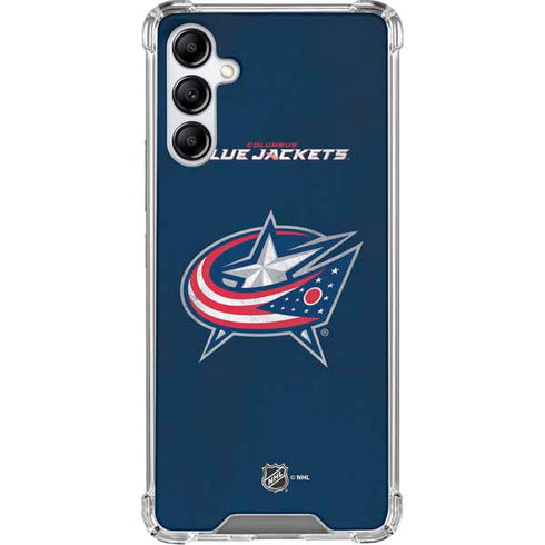 NHL Columbus Blue Jackets Distressed Gabb Phone 4 Clear Case