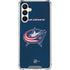 NHL Columbus Blue Jackets Distressed Galaxy A16 5G Clear Case