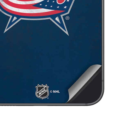 NHL Columbus Blue Jackets Distressed Galaxy A16 5G Skin