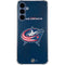 NHL Columbus Blue Jackets Distressed Galaxy A35 5G Clear Case