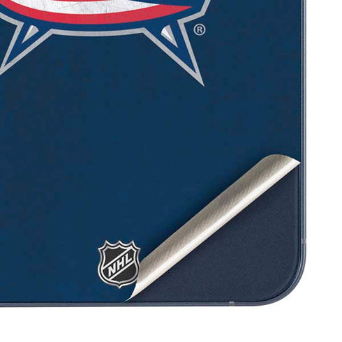 NHL Columbus Blue Jackets Distressed Galaxy A35 5G Skin