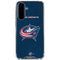 NHL Columbus Blue Jackets Distressed Galaxy A36 5G Clear Case