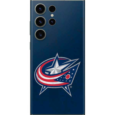 NHL Columbus Blue Jackets Distressed Galaxy Skins