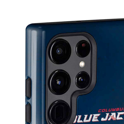 NHL Columbus Blue Jackets Distressed Galaxy S25 Ultra Impact Case