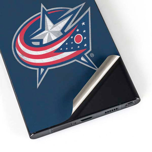 NHL Columbus Blue Jackets Distressed Galaxy S25 Ultra Skin