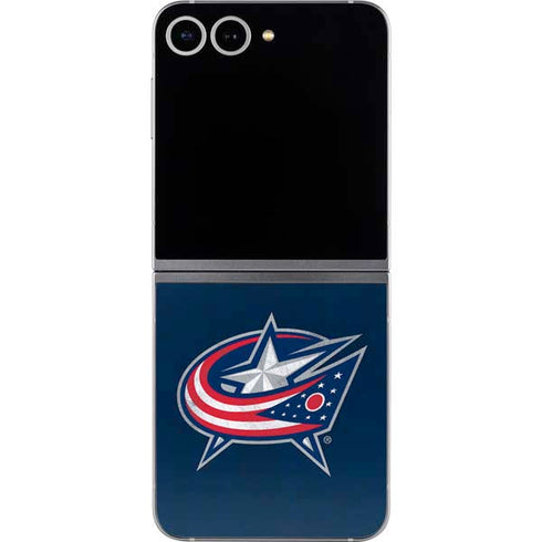 NHL Columbus Blue Jackets Distressed Galaxy Z Flip6 Skin