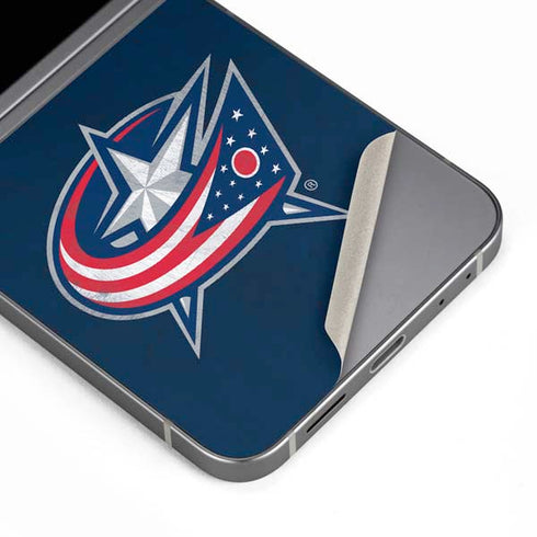 NHL Columbus Blue Jackets Distressed Galaxy Z Flip6 Skin