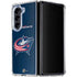 NHL Columbus Blue Jackets Distressed Galaxy Z Fold5 5G Clear Case