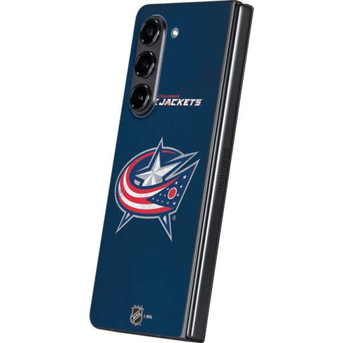 NHL Columbus Blue Jackets Distressed Galaxy Z Fold5 5G Skin