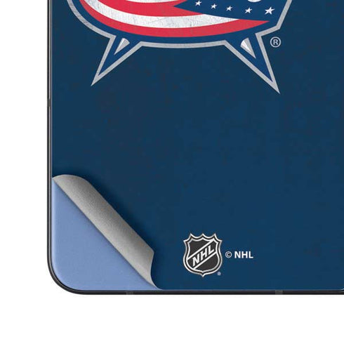 NHL Columbus Blue Jackets Distressed Galaxy Z Fold5 5G Skin