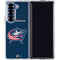 NHL Columbus Blue Jackets Distressed Galaxy Z Fold6 Clear Case