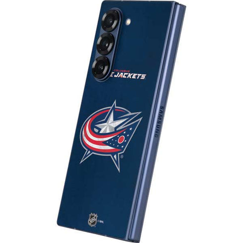 NHL Columbus Blue Jackets Distressed Galaxy Z Fold6 Skin