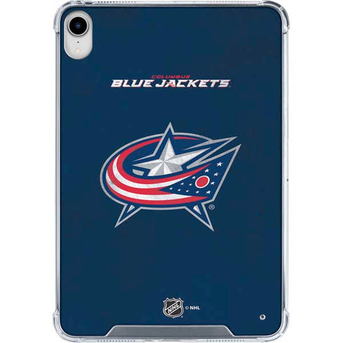 NHL Columbus Blue Jackets Distressed iPad 11th Gen (2025) Clear Case