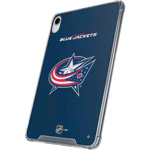 NHL Columbus Blue Jackets Distressed iPad 11th Gen (2025) Clear Case