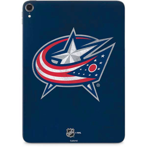 NHL Columbus Blue Jackets Distressed Apple iPad Pro Skin