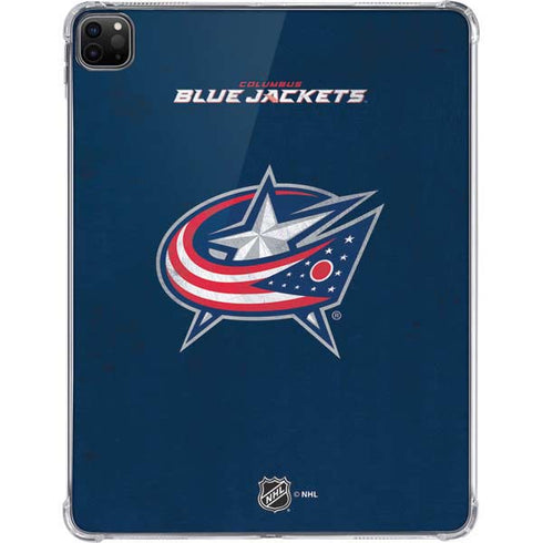 NHL Columbus Blue Jackets Distressed iPad Pro 11in (2024) Clear Case