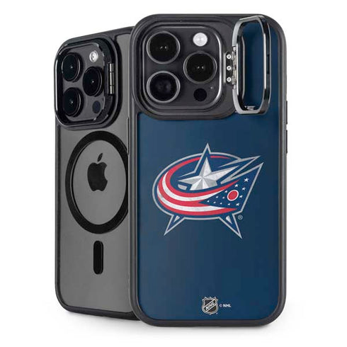 NHL Columbus Blue Jackets Distressed iPhone 13 Pro Kickstand Case