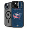 NHL Columbus Blue Jackets Distressed iPhone 15 Kickstand Case