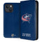 NHL Columbus Blue Jackets Distressed iPhone 15 Plus Folio Case