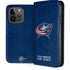 NHL Columbus Blue Jackets Distressed iPhone 15 Pro Folio Case