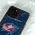 NHL Columbus Blue Jackets Distressed iPhone 15 Pro Waterproof Case