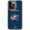 NHL Columbus Blue Jackets Distressed iPhone 16 Pro Clear Case