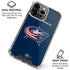 NHL Columbus Blue Jackets Distressed iPhone 16 Pro Clear Case
