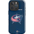 NHL Columbus Blue Jackets Distressed iPhone 16 Pro Impact Case