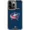 NHL Columbus Blue Jackets Distressed iPhone 16 Pro Max Clear Case
