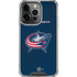 NHL Columbus Blue Jackets Distressed iPhone 16 Pro Max Clear Case