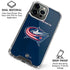 NHL Columbus Blue Jackets Distressed iPhone 16 Pro Max Clear Case