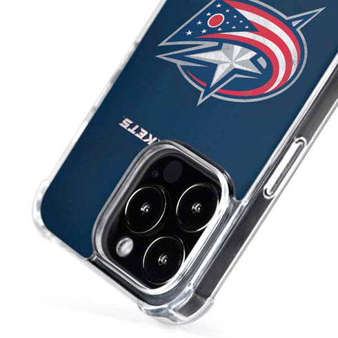 NHL Columbus Blue Jackets Distressed iPhone 16 Pro Max MagSafe Case