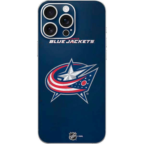 NHL Columbus Blue Jackets Distressed iPhone 16 Pro Max Skin