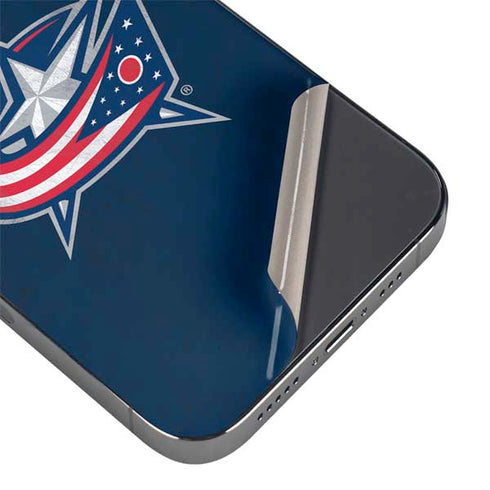 NHL Columbus Blue Jackets Distressed iPhone 16 Pro Max Skin